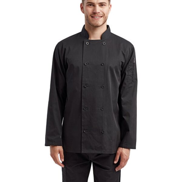 Unisex Long-Sleeve Recycled Chef's Coat Thumbnail