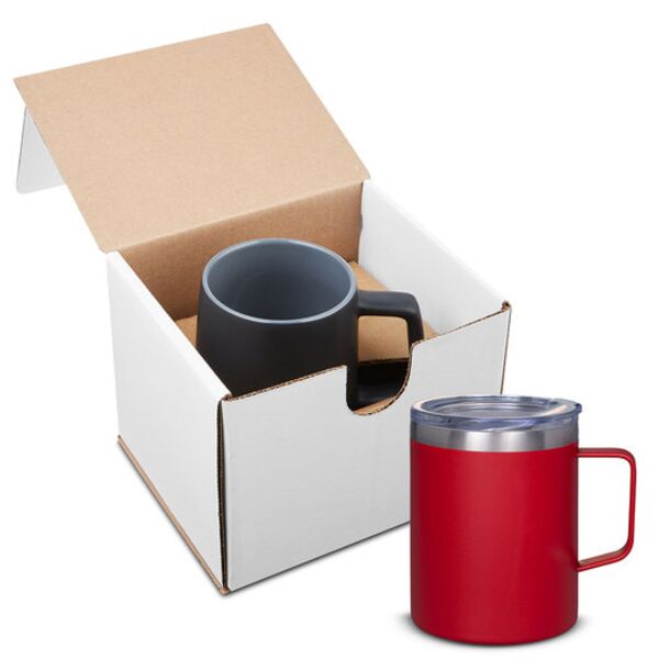 12oz Vacuum Insulated Coffee Mug With Handle In Mailer Thumbnail
