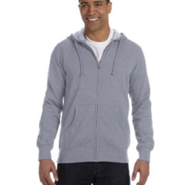 Unisex Heathered Full-Zip Hooded Sweatshirt Thumbnail