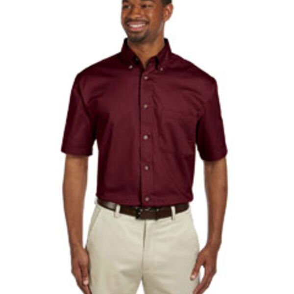 Men's Easy Blend™ Short-Sleeve Twill Shirt with Stain-Release Thumbnail