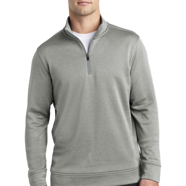 PosiCharge ® Sport Wick ® Heather Fleece 1/4 Zip Pullover Thumbnail
